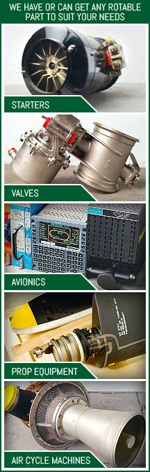 starters, valves, avionics, prop equipment, air valve machines